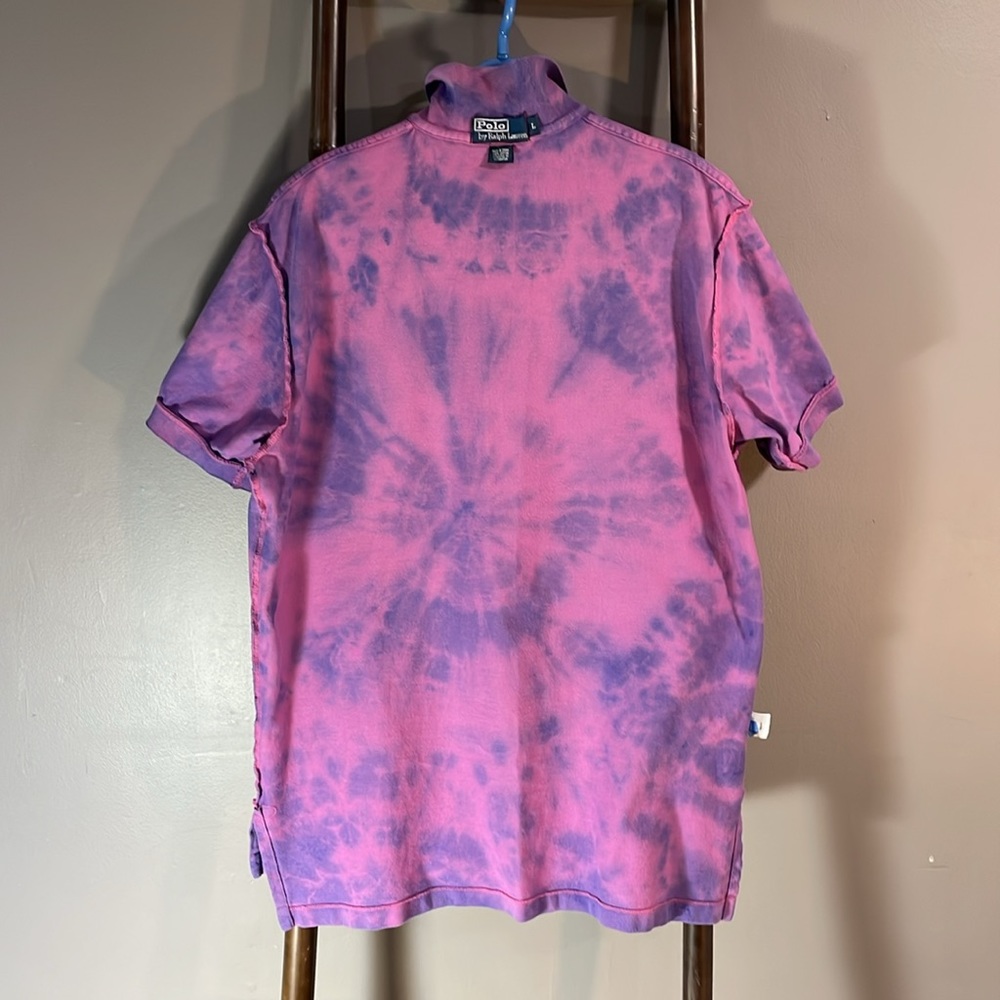 Ralph Lauren men Large 100% cotton artisan dyed. One of a kind! Polo - Picture 10 of 17